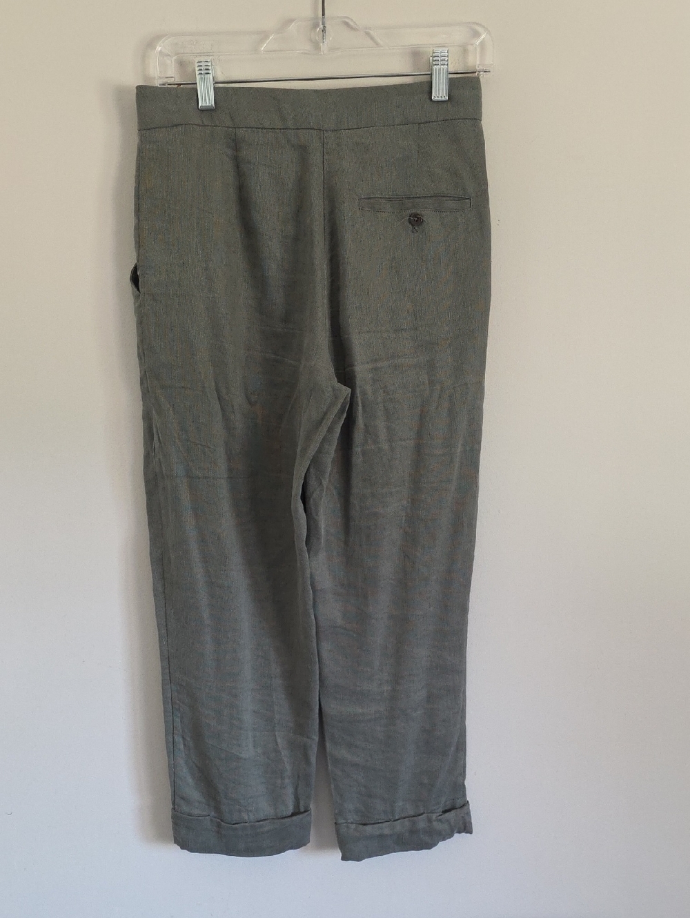 ARITZIA | Wilfred Linen Allant crop pants with a ribbon green Sz 4 - Picture 8 of 8
